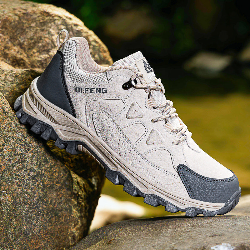 Unisex Suede Low Top Hiking Shoes Trail Sneakers Outdoor Shoes