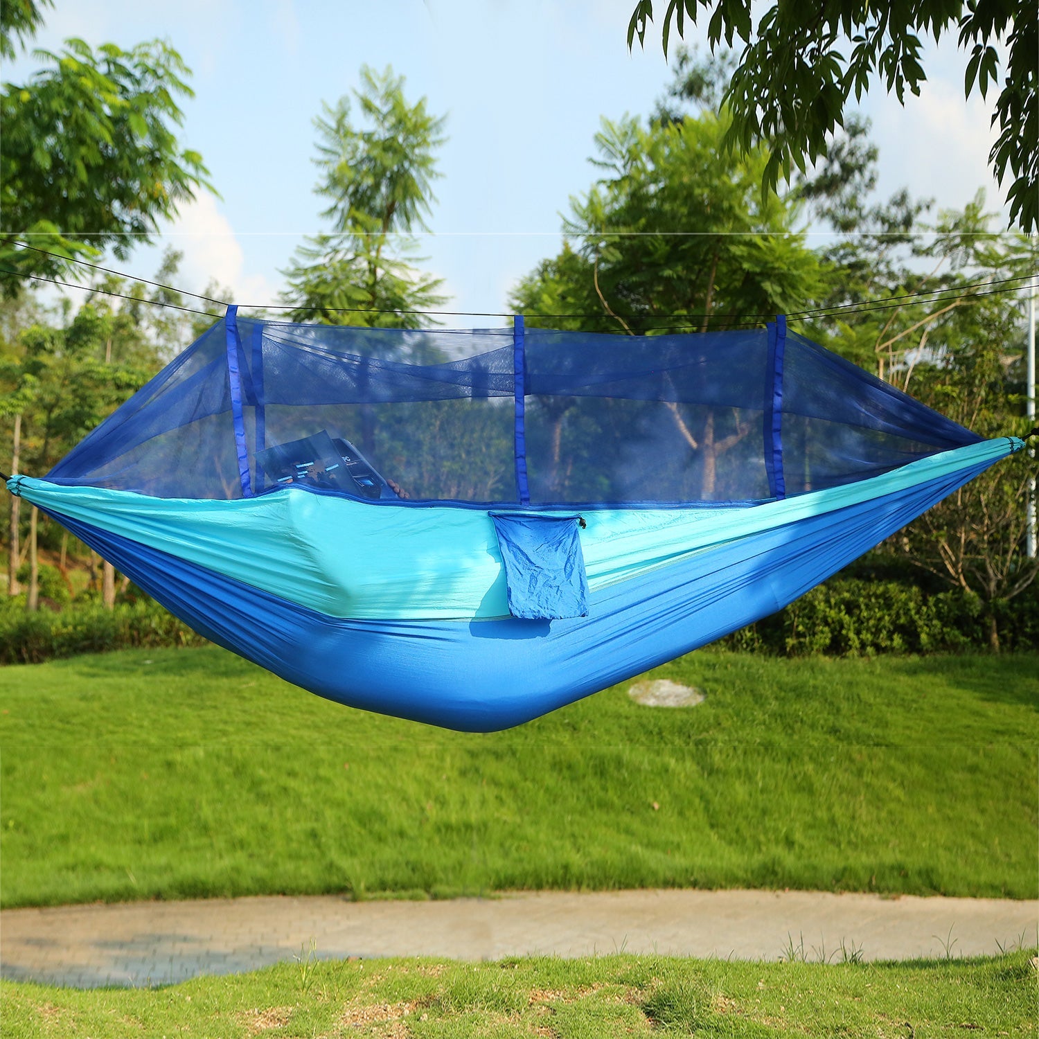 600 lbs Two Person Hammock with Mosquito Net Camping Outdoor