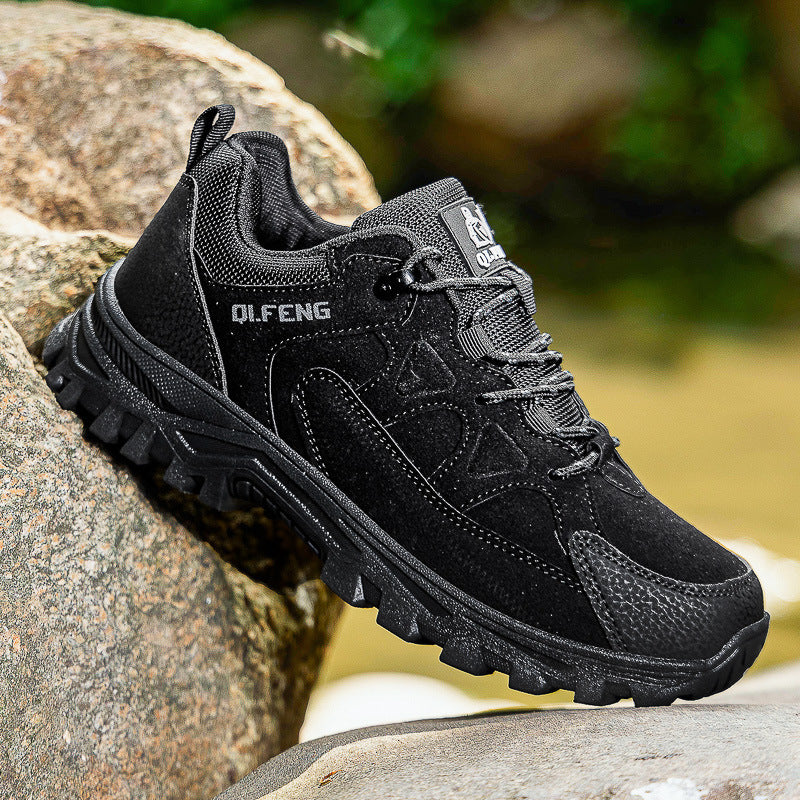 Unisex Suede Low Top Hiking Shoes Trail Sneakers Outdoor Shoes