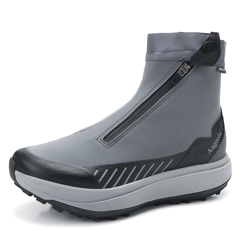 Men’s Waterproof High Top Hiking Boots Non Slip Shock Absorbing