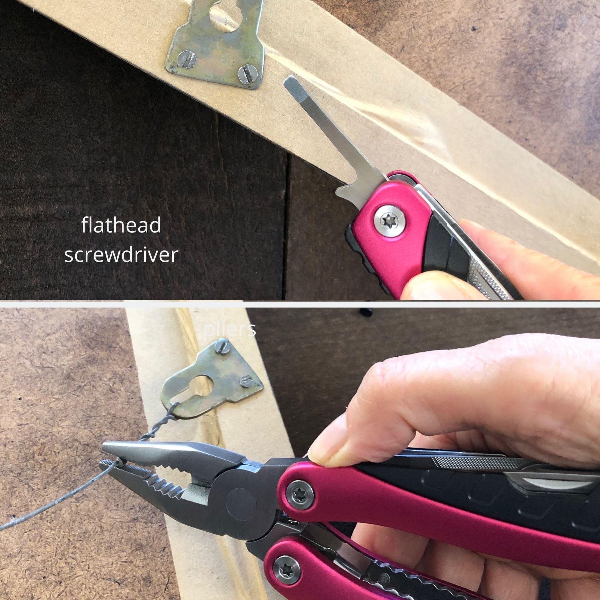 14 in 1 Pink Pocket Multitool Pliers Outdoor Camping Fishing