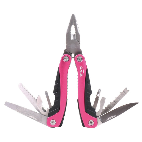 14 in 1 Pink Pocket Multitool Pliers Outdoor Camping Fishing