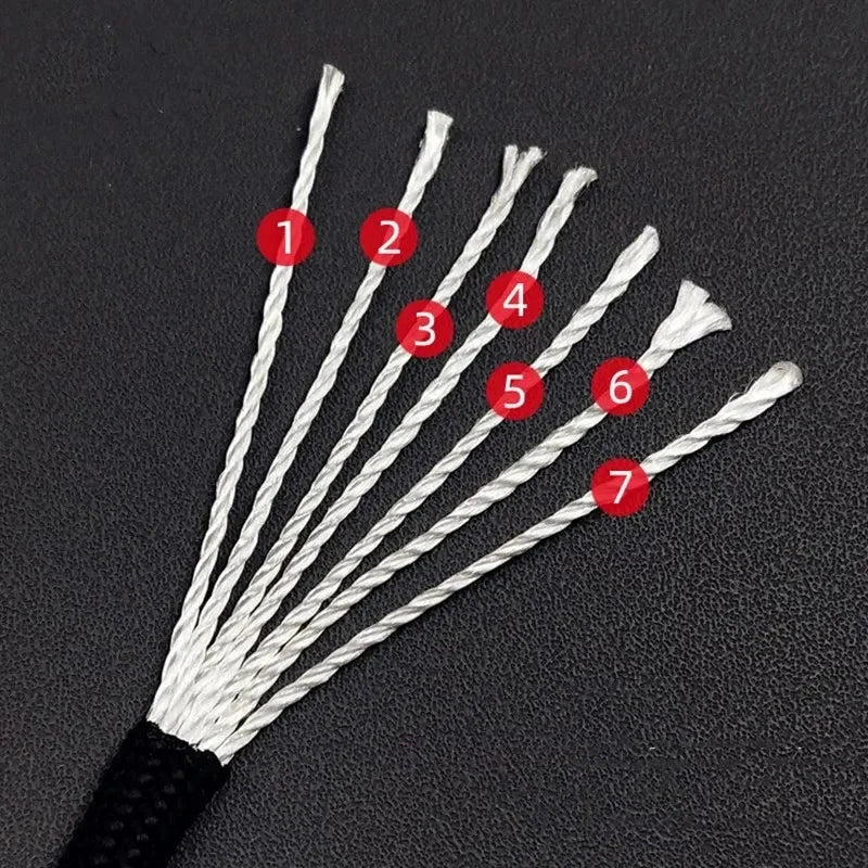 7 Core 550 Paracord Rope 4mm Survival Cord Camping Hiking