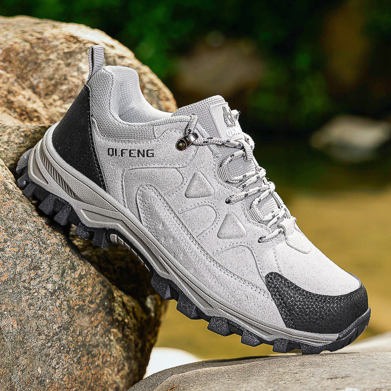 Unisex Suede Low Top Hiking Shoes Trail Sneakers Outdoor Shoes