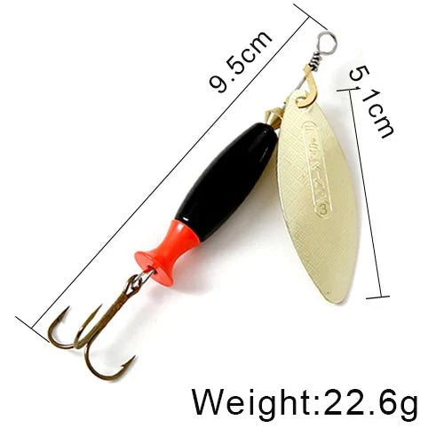 FISH KING Metal Spinner Lure Long Cast Bass Pike Fishing