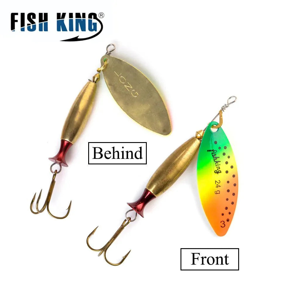 FISH KING Metal Spinner Lure Long Cast Bass Pike Fishing