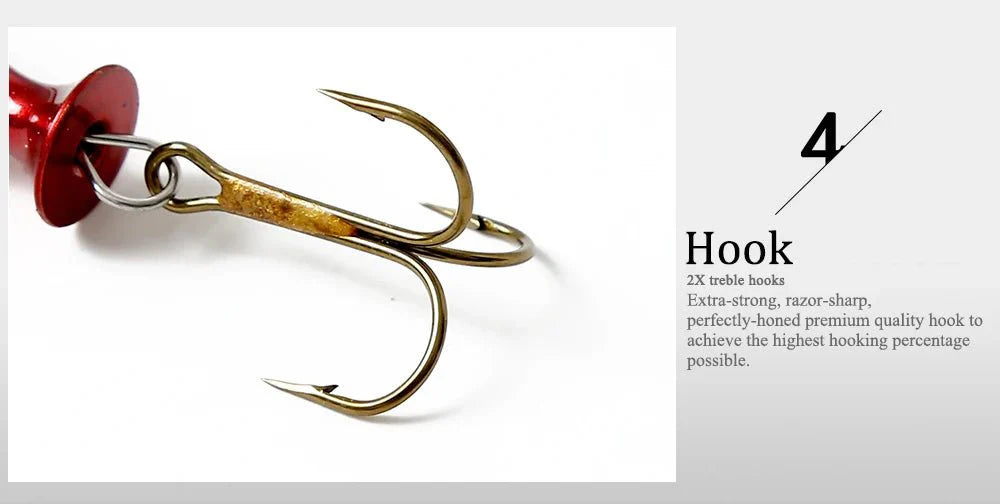 FISH KING Metal Spinner Lure Long Cast Bass Pike Fishing