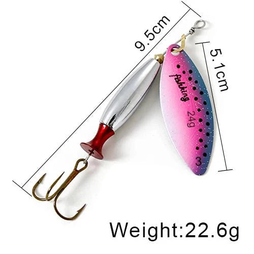 FISH KING Metal Spinner Lure Long Cast Bass Pike Fishing
