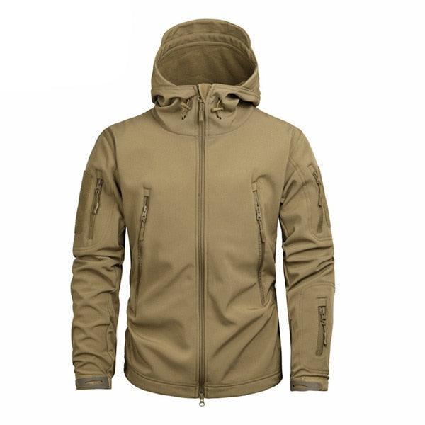 Men’s Green Camouflage Lightweight Waterproof Tactical Windbreaker Outdoor Jacket