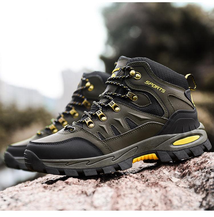 Unisex High Top Hiking Boots Breathable Non Slip Outdoor Shoes