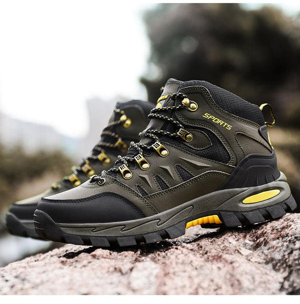 Unisex High Top Hiking Boots Breathable Non Slip Outdoor Shoes