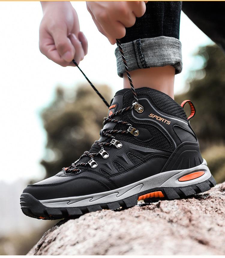 Unisex High Top Hiking Boots Breathable Non Slip Outdoor Shoes