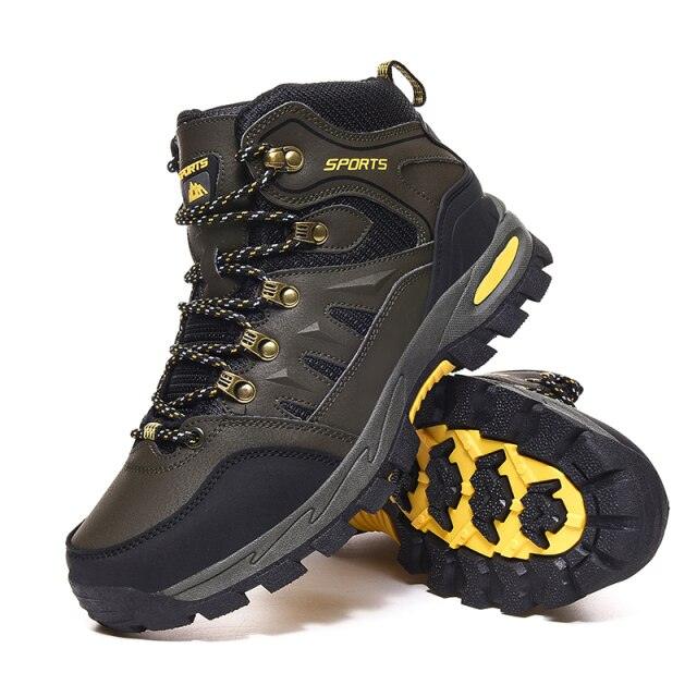 Unisex High Top Hiking Boots Breathable Non Slip Outdoor Shoes
