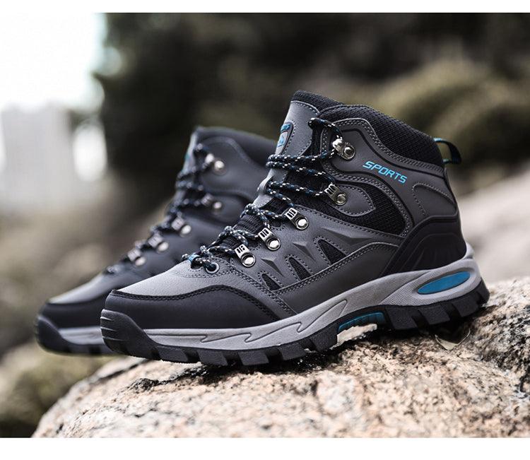 Unisex High Top Hiking Boots Breathable Non Slip Outdoor Shoes