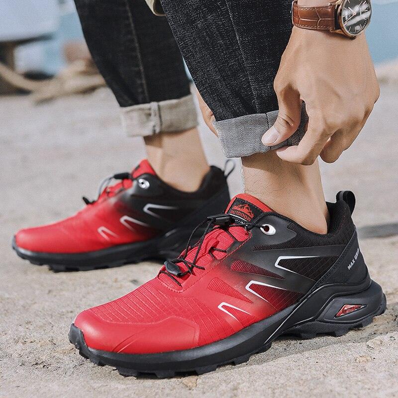 Men's Breathable Waterproof Hiking Running Shoes Non Slip Sneakers