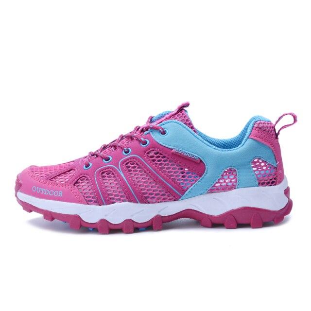 Men's Waterproof Hiking Shoes Lightweight Breathable Outdoor Walking Trainers