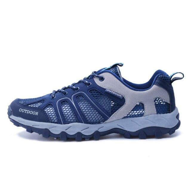 Men's Waterproof Hiking Shoes Lightweight Breathable Outdoor Walking Trainers