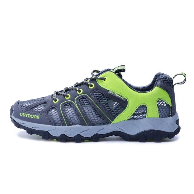 Men's Waterproof Hiking Shoes Lightweight Breathable Outdoor Walking Trainers