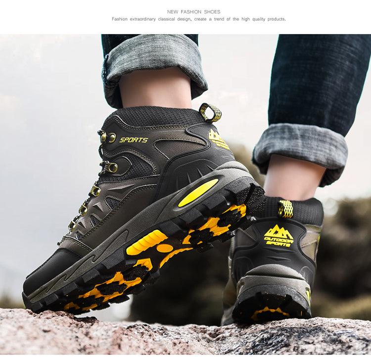 Unisex High Top Hiking Boots Breathable Non Slip Outdoor Shoes