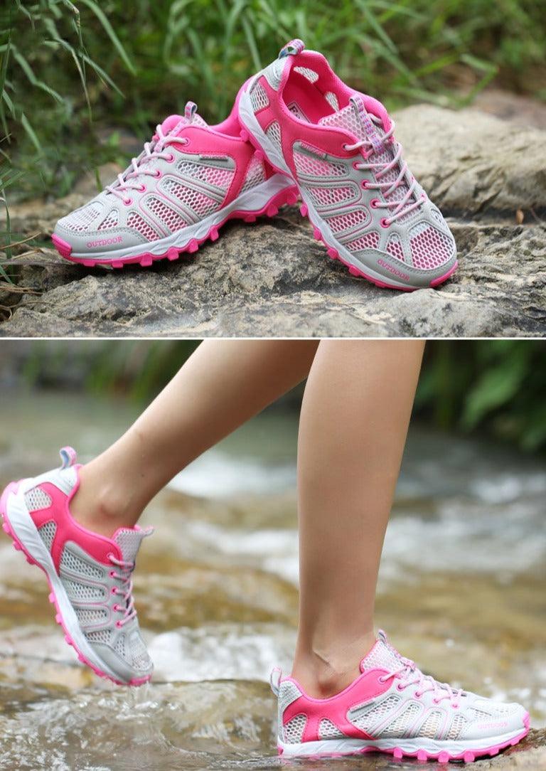 Men's Waterproof Hiking Shoes Lightweight Breathable Outdoor Walking Trainers