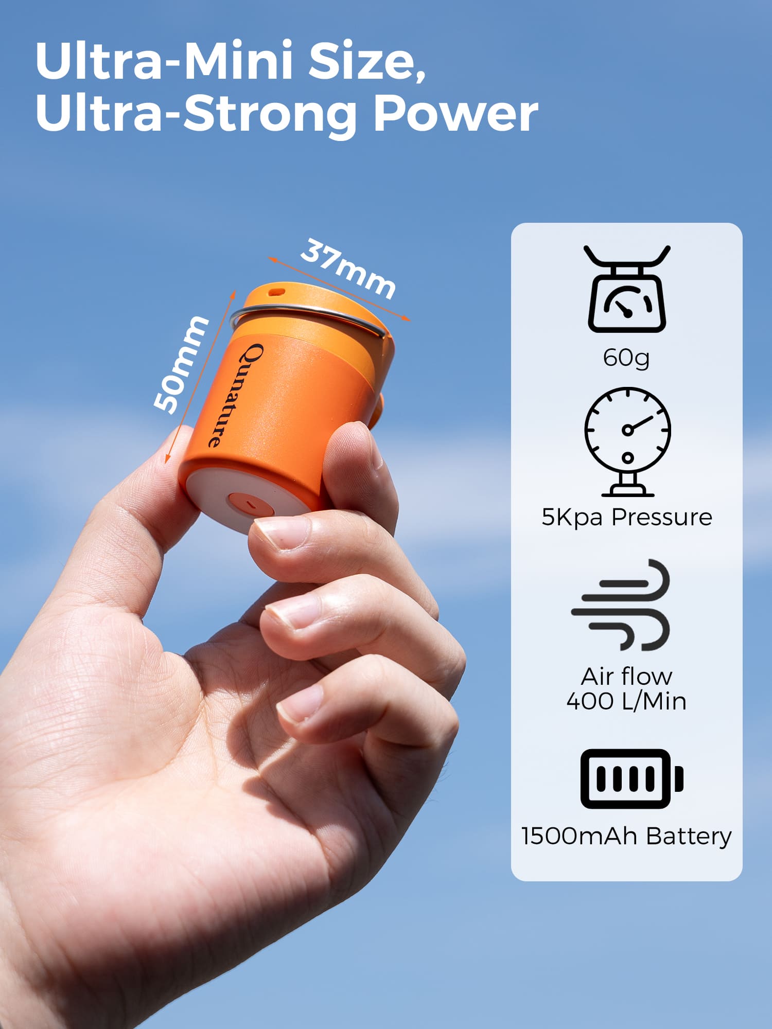 Mini Electric Air Pump for Camping & Outdoor Gear
