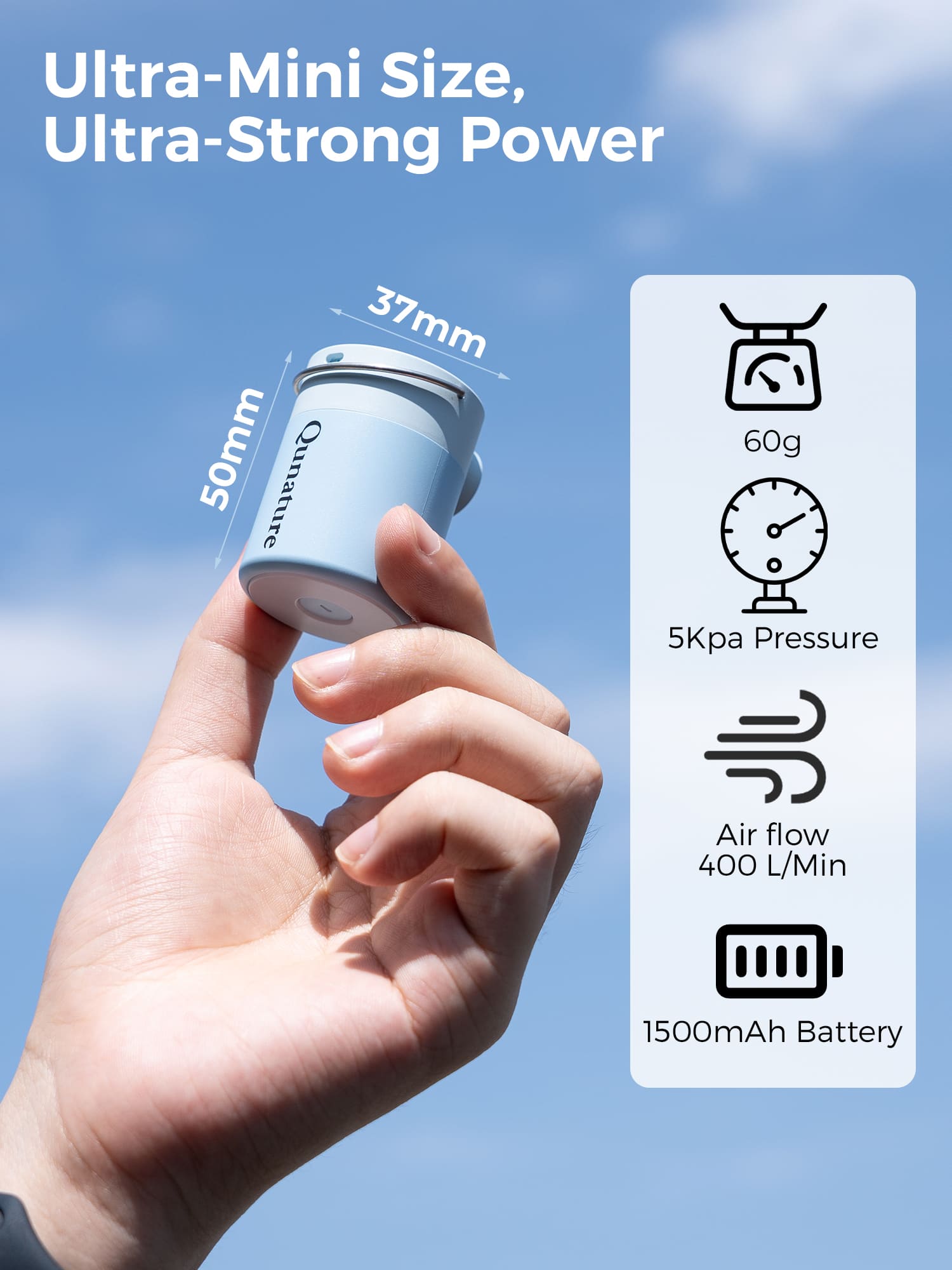 Mini Electric Air Pump for Camping & Outdoor Gear