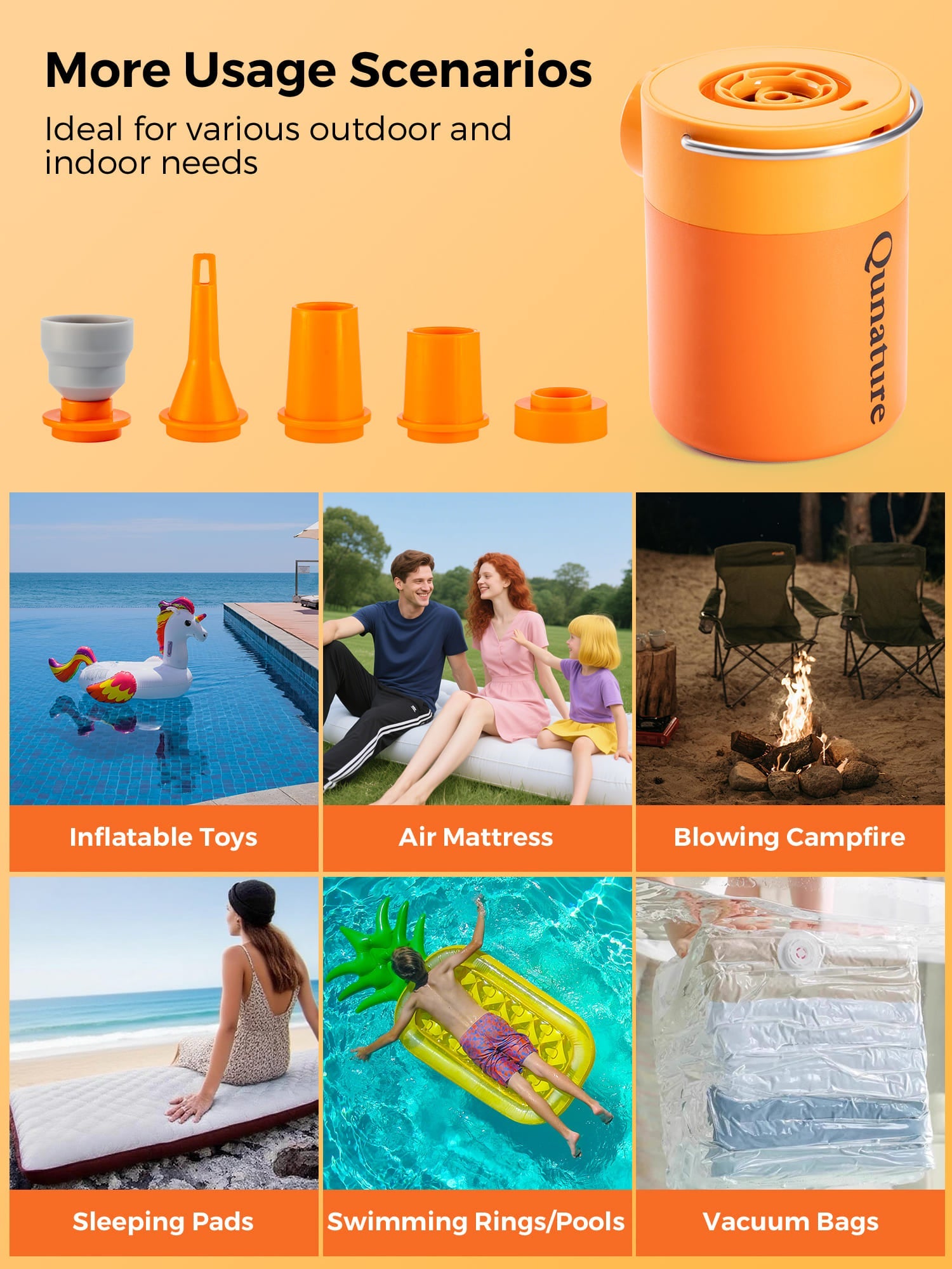 Mini Electric Air Pump for Camping & Outdoor Gear