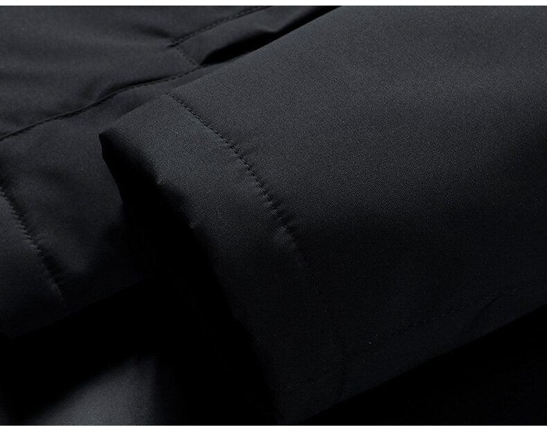 Men’s Warm Windproof Fleece Jacket Thick Outdoor Casual Hiking Coat
