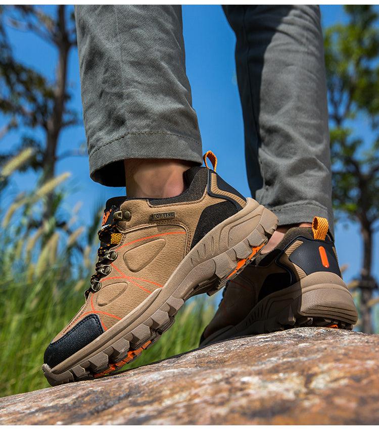 Men's Waterproof Hiking Boots Lightweight Slip Resistant Outdoor Shoes