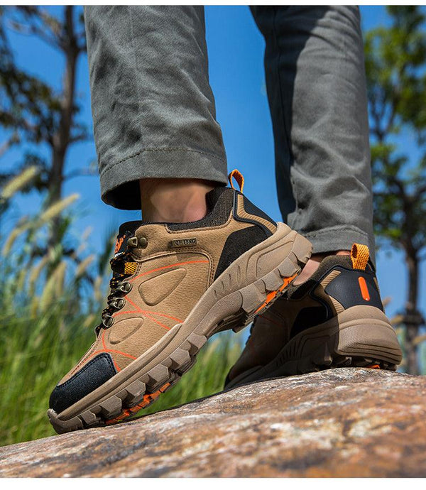 Men's Waterproof Hiking Boots Lightweight Slip Resistant Outdoor Shoes