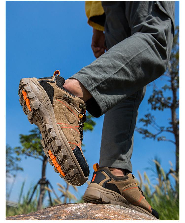 Men's Waterproof Hiking Boots Lightweight Slip Resistant Outdoor Shoes