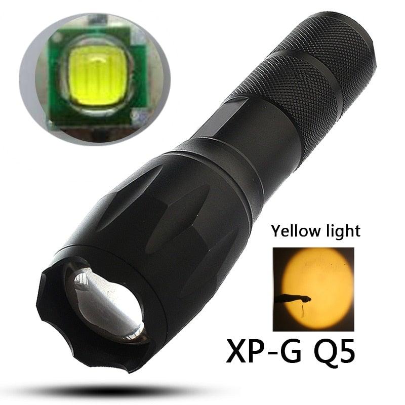 Z45 LED Flashlight Ultra Bright Zoomable Waterproof Rechargeable Camping Torch