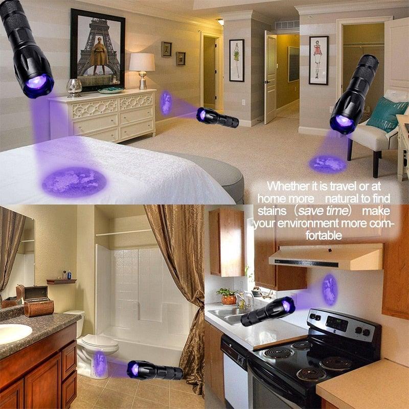 Z45 LED Flashlight Ultra Bright Zoomable Waterproof Rechargeable Camping Torch