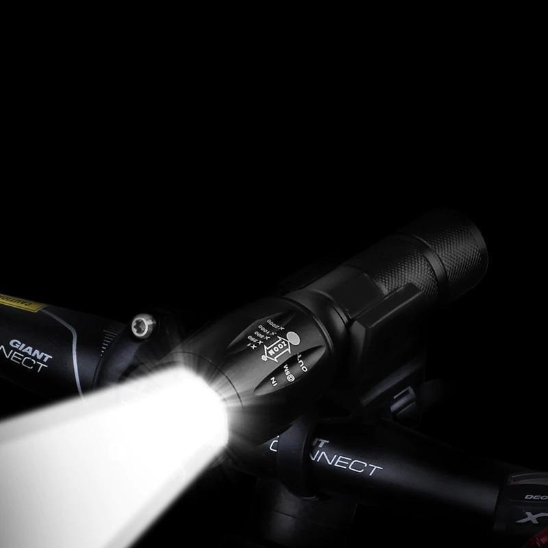 Z45 LED Flashlight Ultra Bright Zoomable Waterproof Rechargeable Camping Torch